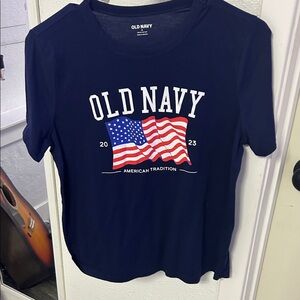 Old Navy Kids Flag Graphic Tee - Dark Blue